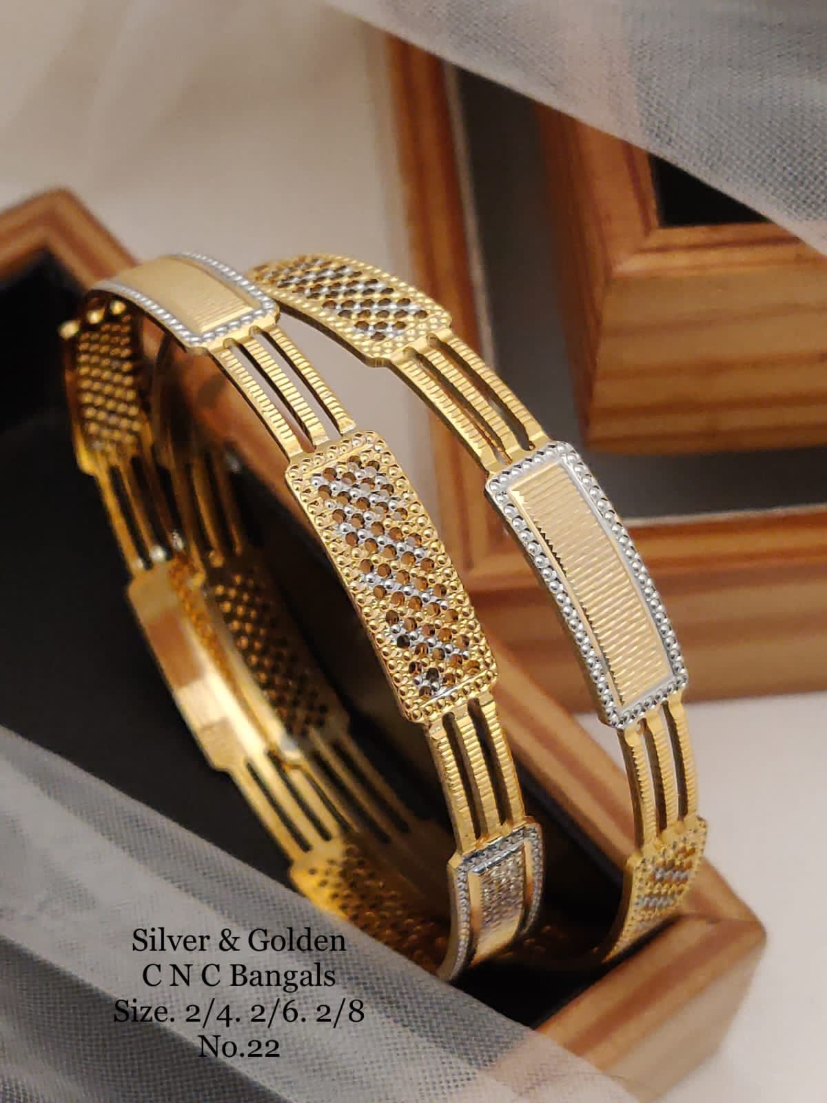 Silver And Golden Fancy Designer Bangles Catalog
